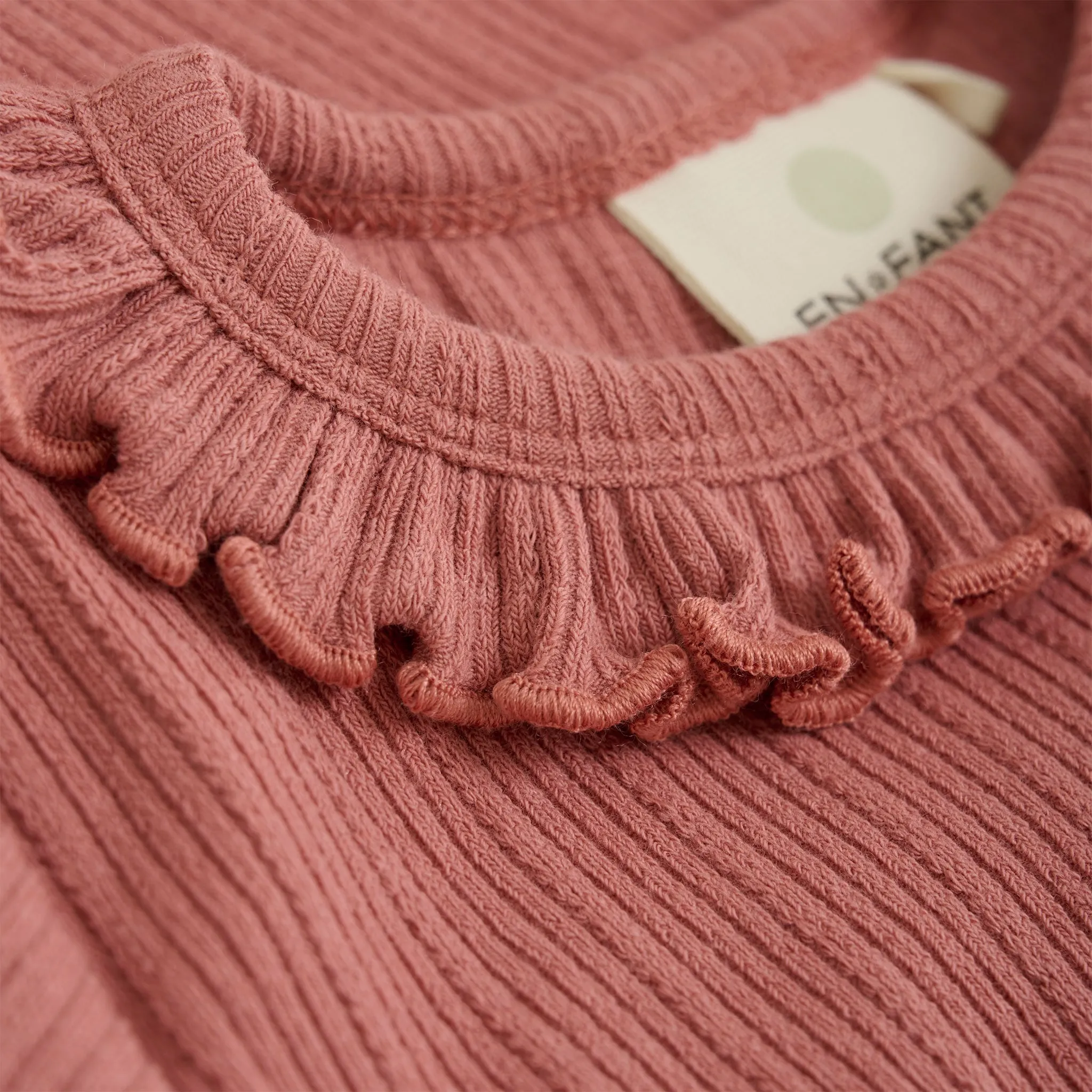 En Fant T-Shirt Côtelé Rose 6-24mois
