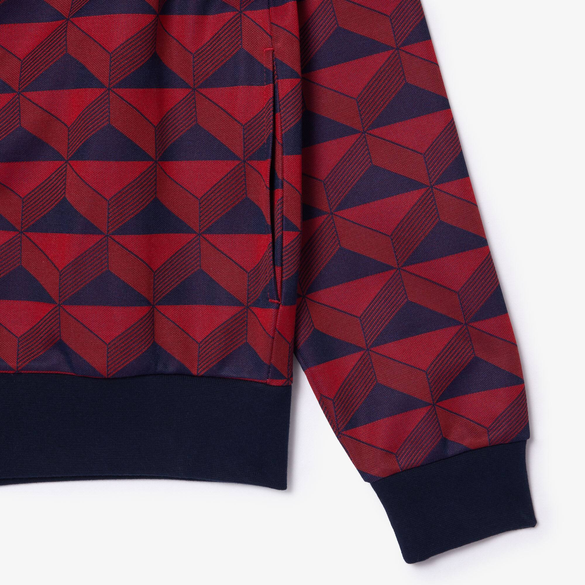 Sweatshirt mit Robert George Jacquard-Motiv Sweatshirts - Blau - Lacoste - Unisex