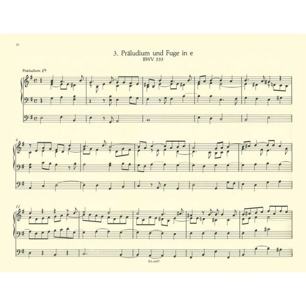 Bärenreiter Bach Acht Präludien und Fugen