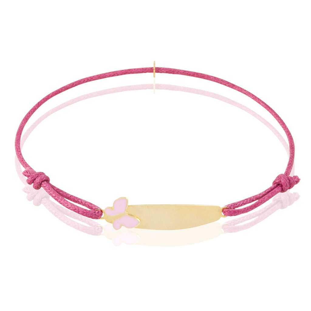 Bracelet Identité Helee Papillon Or Jaune