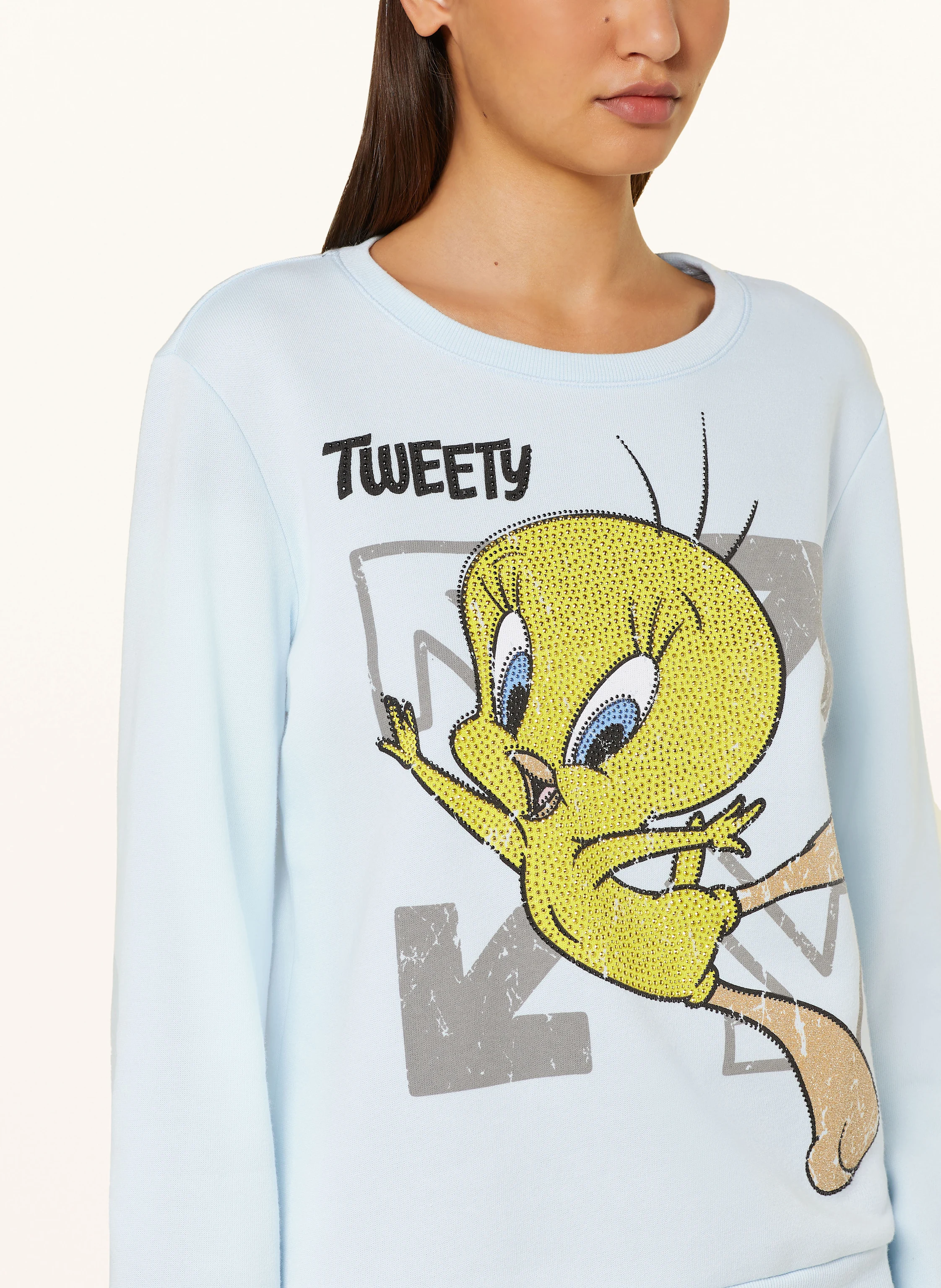 FrogBox Sweatshirt mit Schmucksteinen