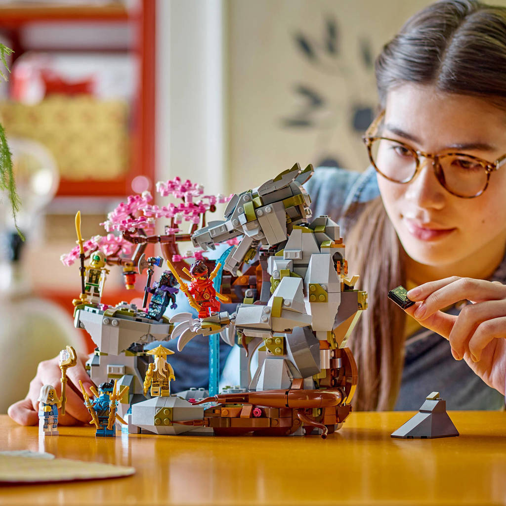 Lego bouwen voor gevorderdenAltaar van de Stenen Draak Speelgoed Set van de Dragons Rising Tv-Serie 71819