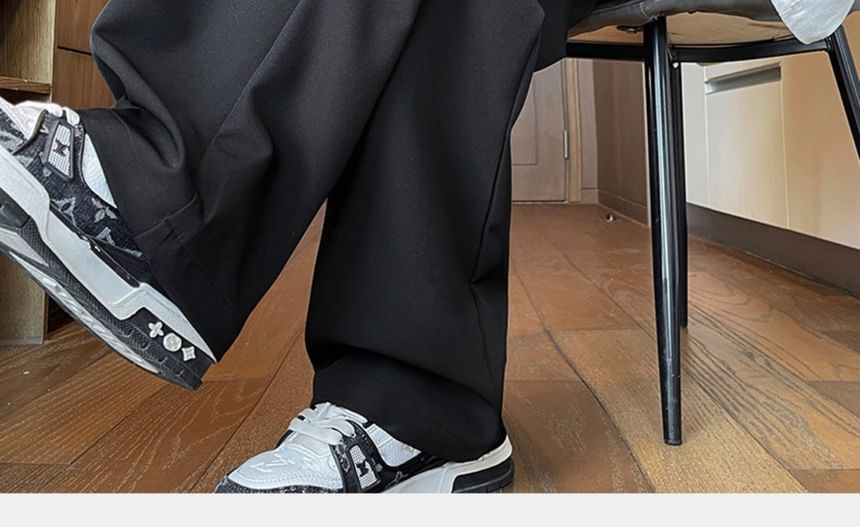 AXEN - Effen losse broek met trekkoord in de taille