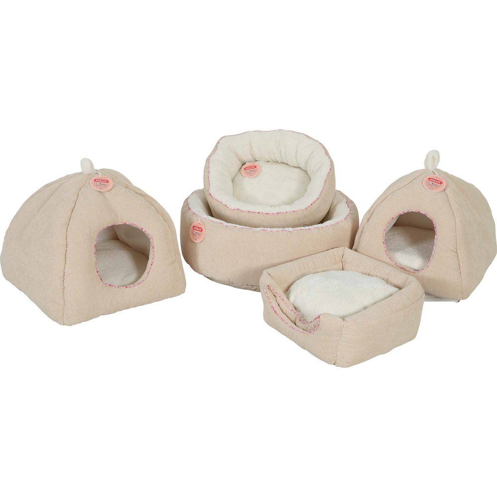 Corbeille pour chats en velours côtelé bloom xl