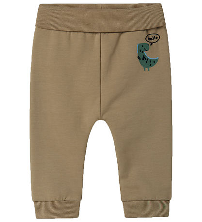 Name It Sweatshirt - NbmVonne - WeatheRød Teak/Dinosaur