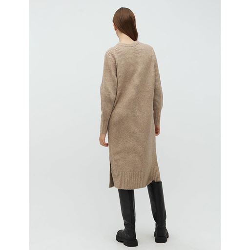 mbyM Sondra-M Strikkjole, Fossil Brown Melange, S/M