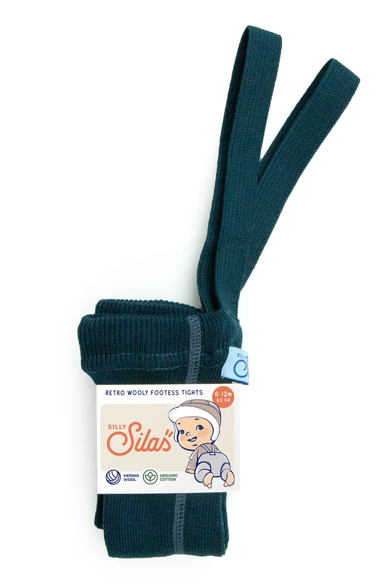 Leggings ull med seler Blue Sapphire - Silly Silas - Rumpetroll