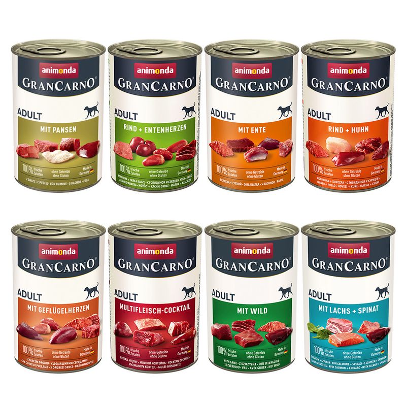 Lot mixte animonda GranCarno Adult 48 x 400 g