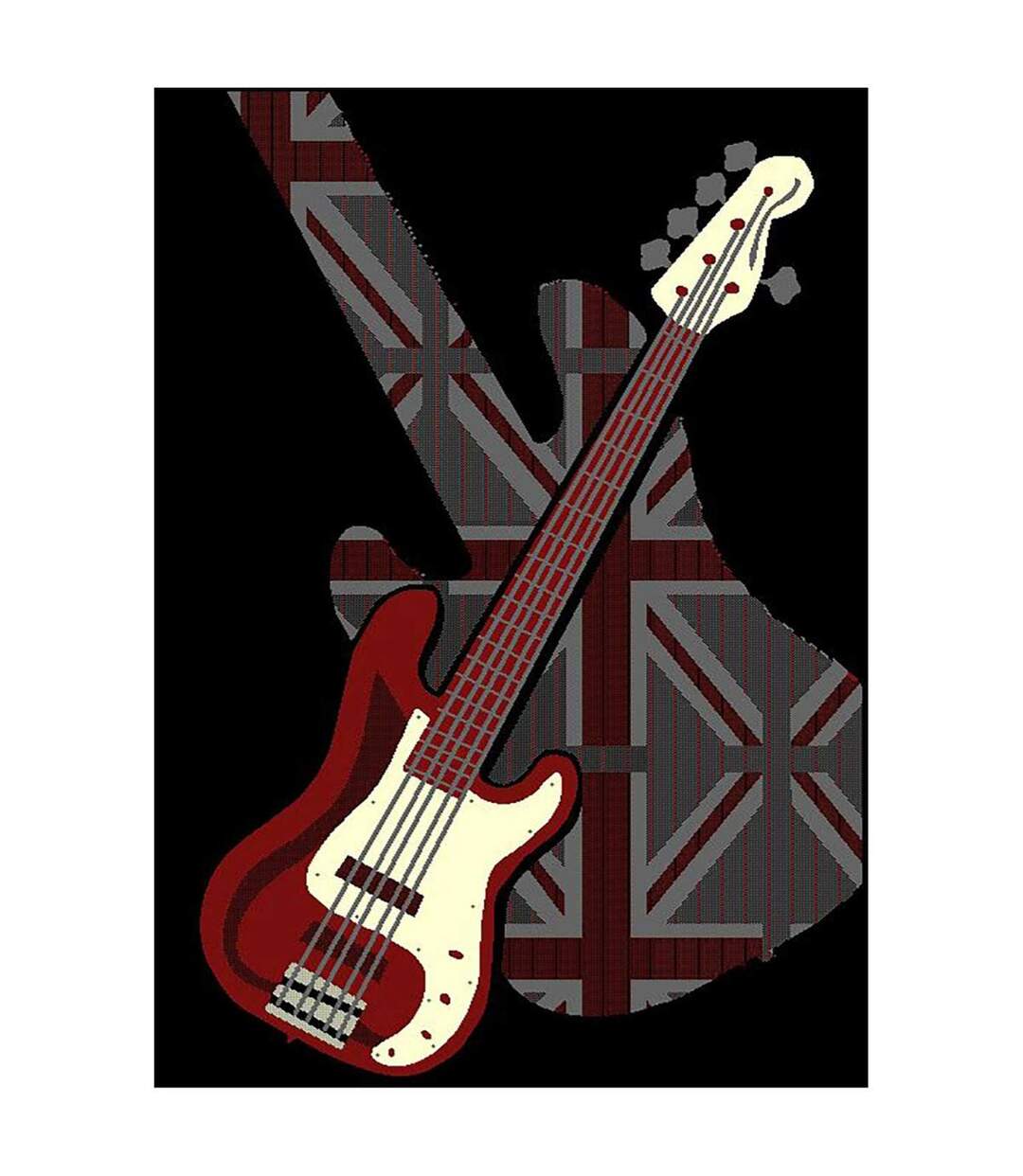 Tapis enfant BC UNION ROCK GUITARD en polypropylène Fait en Europe