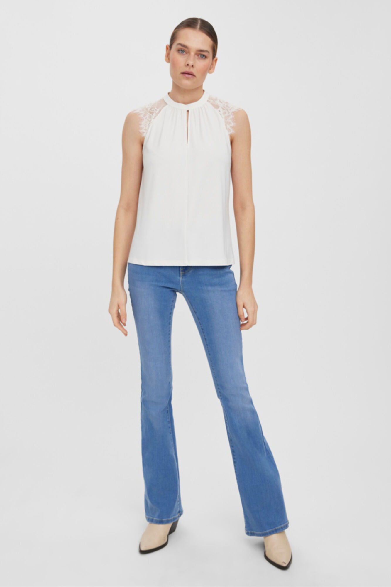 Top de renda - Branco
