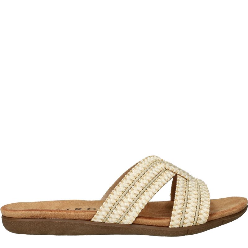 DSTRCT Slippers Beige Dames