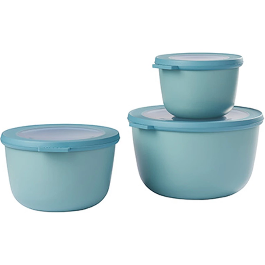 Mepal Multischüssel-Set Cirqula 0,5l 1l 2l 3er Set grün