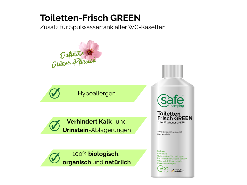 SAFE CAMPING toiletvloeistof GREEN - 500 ml