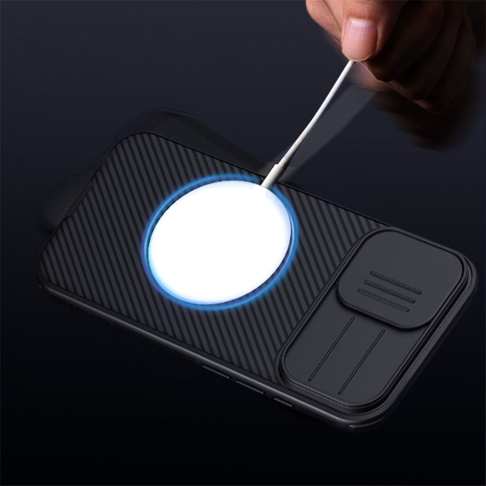 iPhone 17 MagSafe Schutz Hülle Cam-Slider Kameraschutz - Schwarz