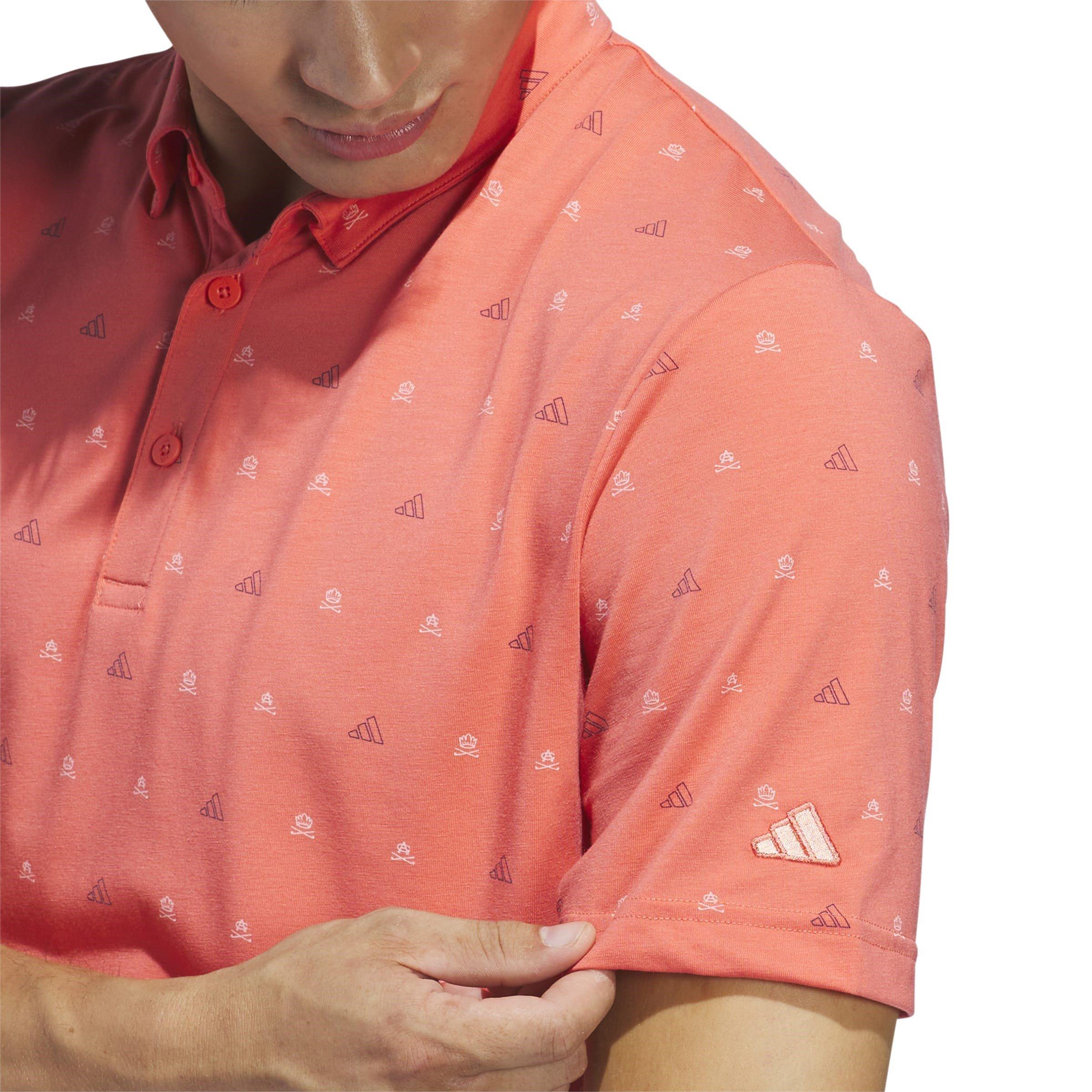 adidas Go To Mini Crest Print Polo Shirt Mens