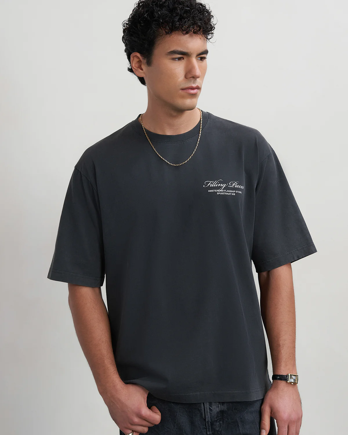 T-shirt Boxy Flagship Vintage Black