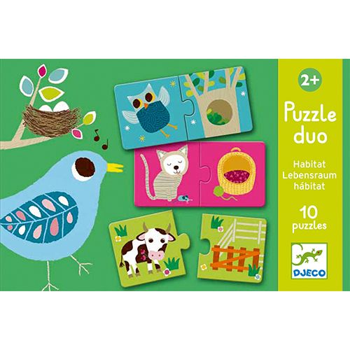 Djeco puzzel duo leefruimte (10x2st) DJ08164