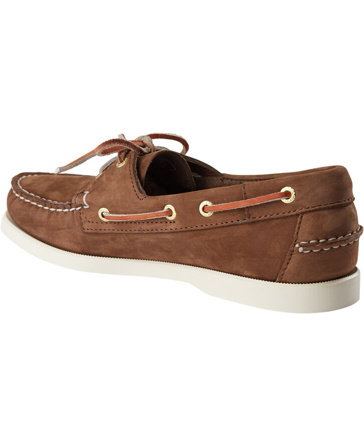 Sebago Docksides Portland Nubuck Brown