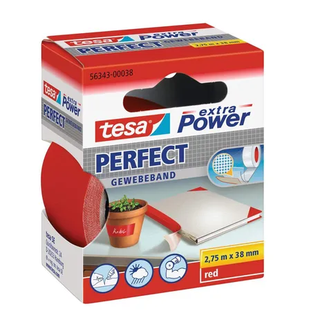tesa Gewebeband Perfect rot 2,75m x 38mm