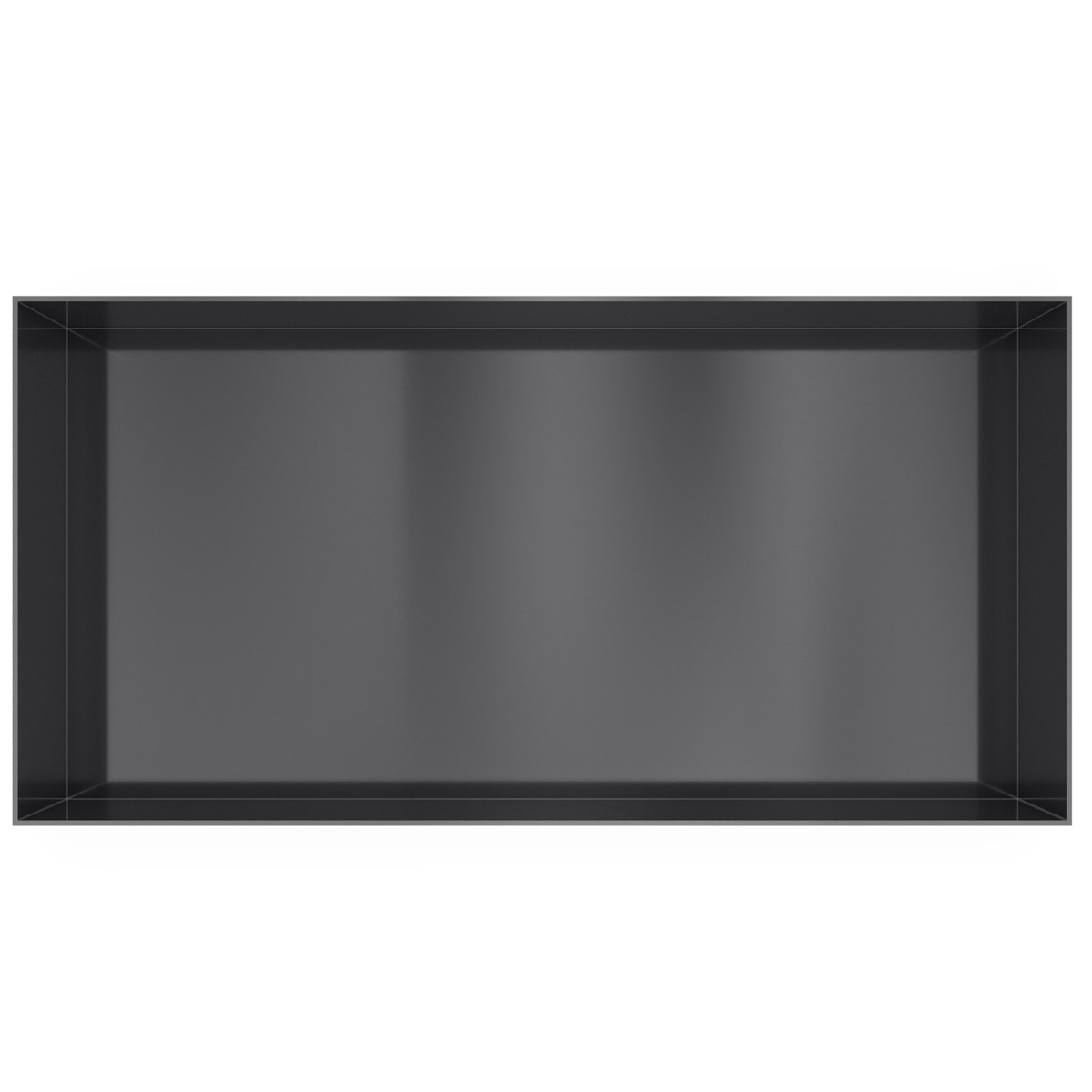 Hotbath &More frameless inbouwnis 30x60x10cm geborsteld zwart PVD