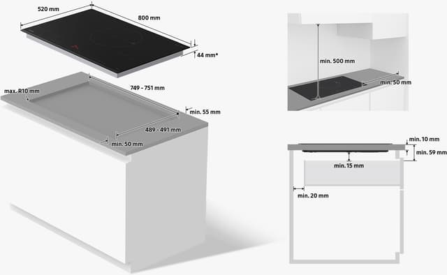 Samsung kogeplade NZ85C5047FK/U1 integreret