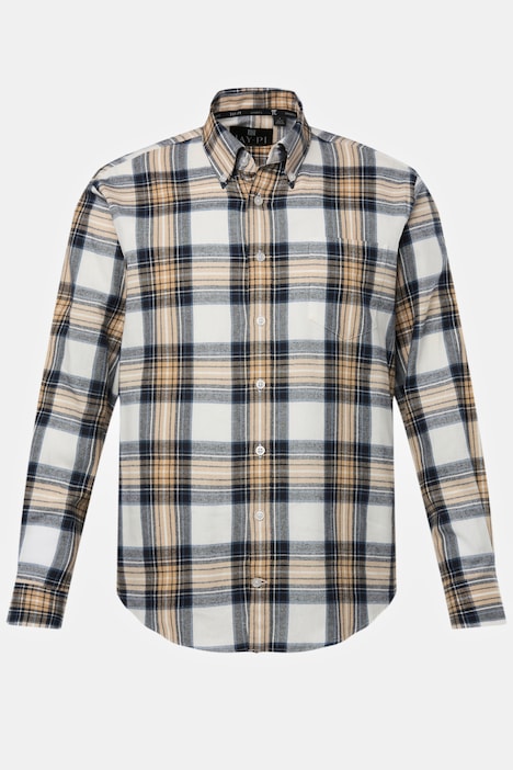 JAY-PI Trekking-Karohemd, Outdoor, Langarm, Buttondown-Kragen, Modern Fit