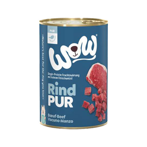 WOW! PUUR 100% Hondenvoer - Blik