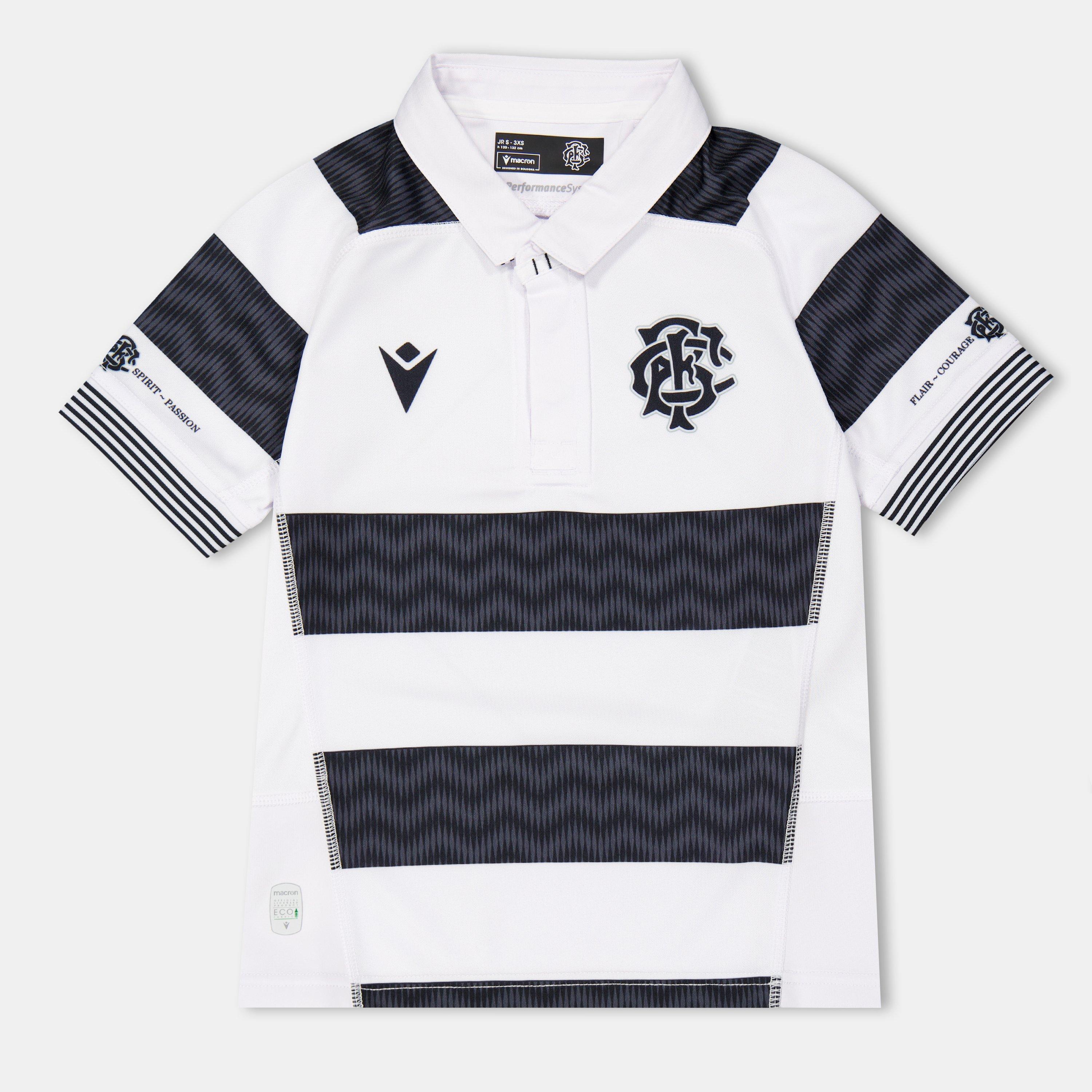 Macron Barbarians Home Shirt 2023 2024 Juniors