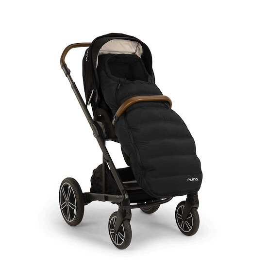 Kit hiver poussette chancelière + moufles   caviar        de               Nuna