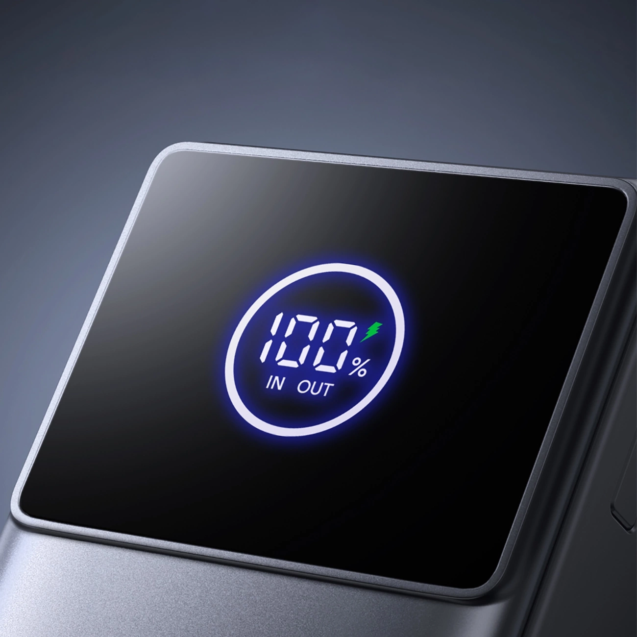 (22.5W) 10000mAh USB A / USB C Powerbank Power Delivery Ladegerät inkl. USB C Ladekabel mit LED Anzeige (JR-PR1) - Schwarz