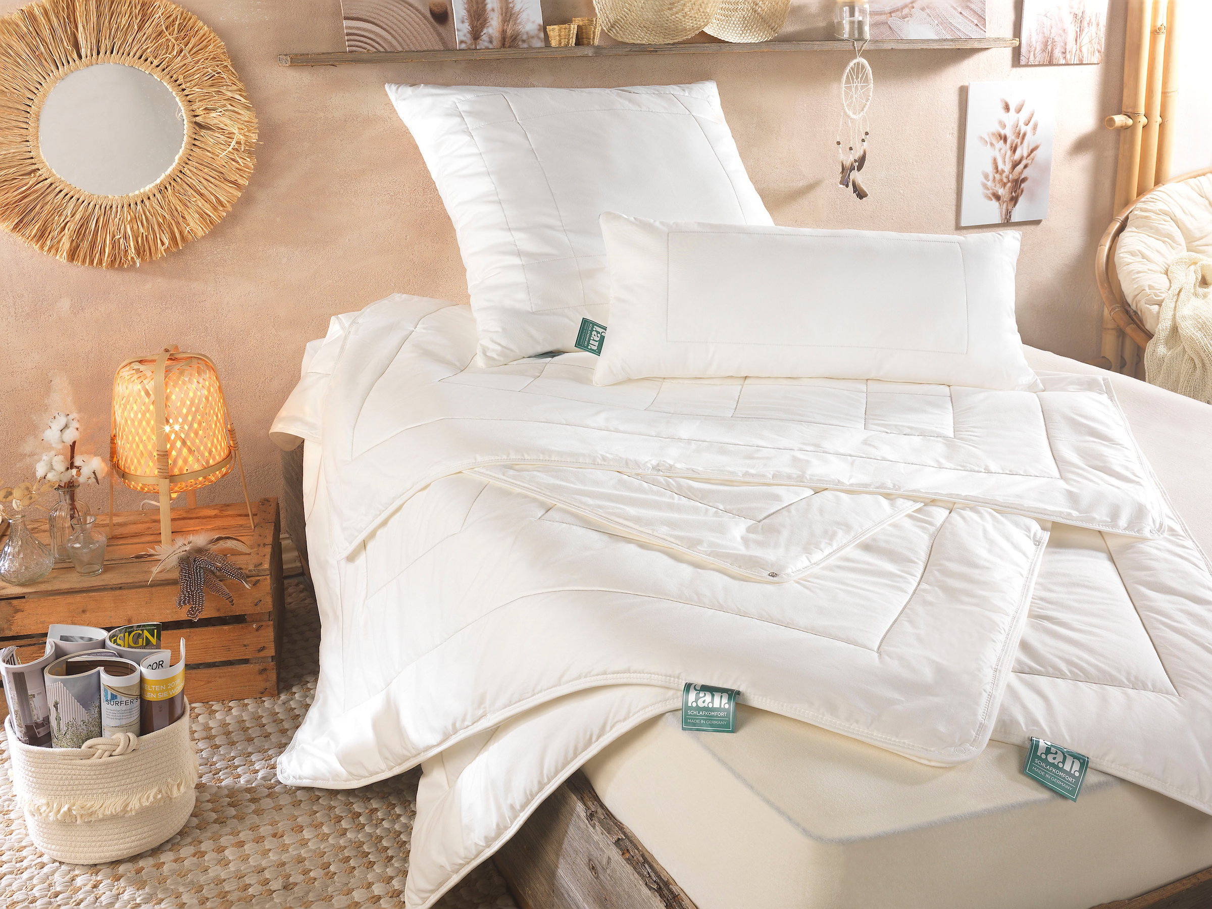 fan Baumwollbettdecke »African Cotton« leicht 1 Stk. tlg. Bettdecke in 135x200 oder 155x220 cm, Winter oder Sommer