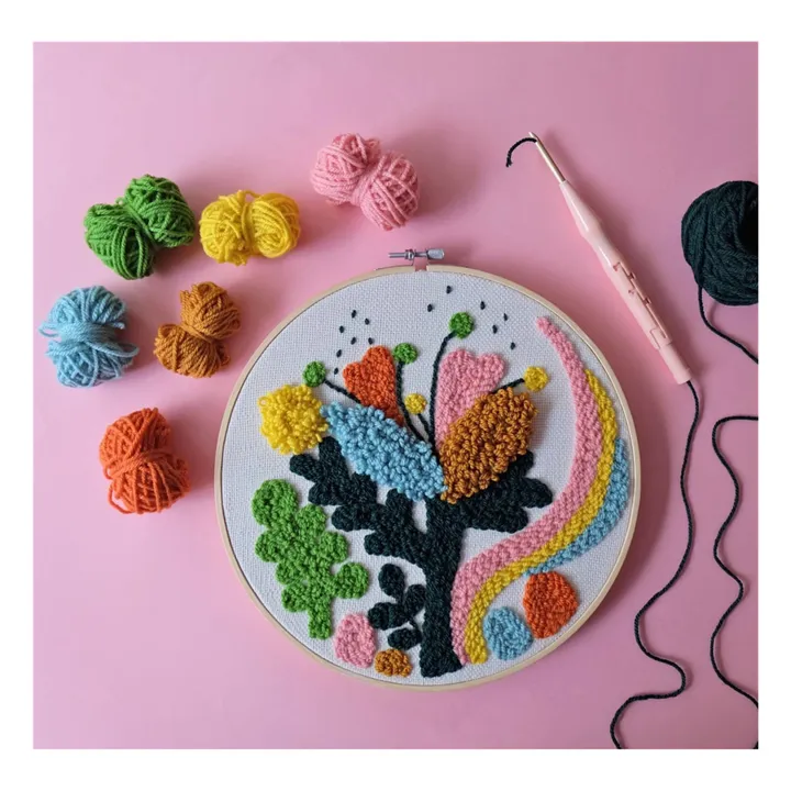 Chaumière Oiseau Kit DIY Punch needle Crazy Prairie