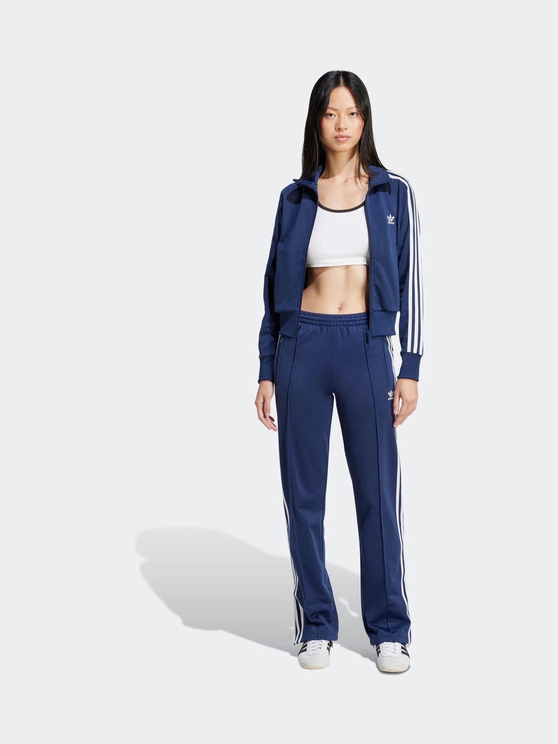 Blauw - Adidas Originals Classic Firebird Track Pant Trousers