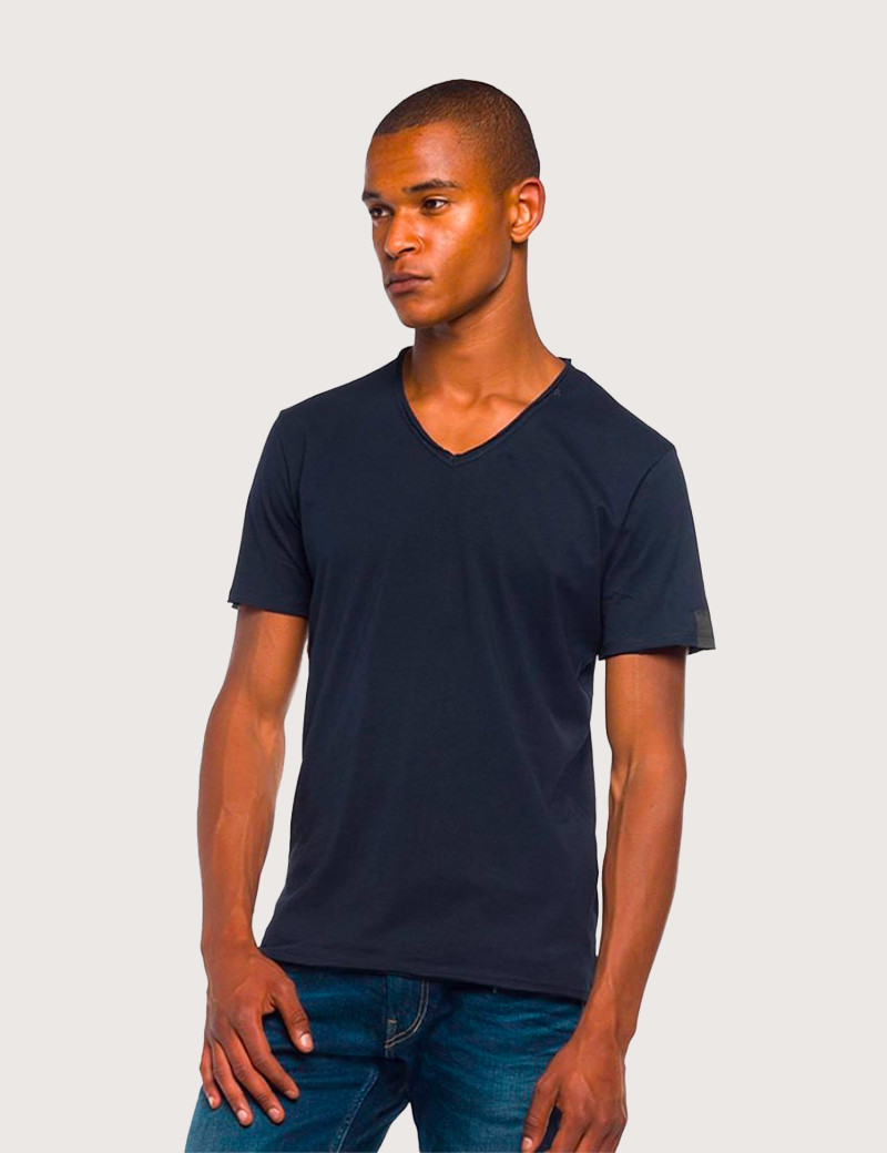 REPLAY T-SHIRT EN COTON MARINE