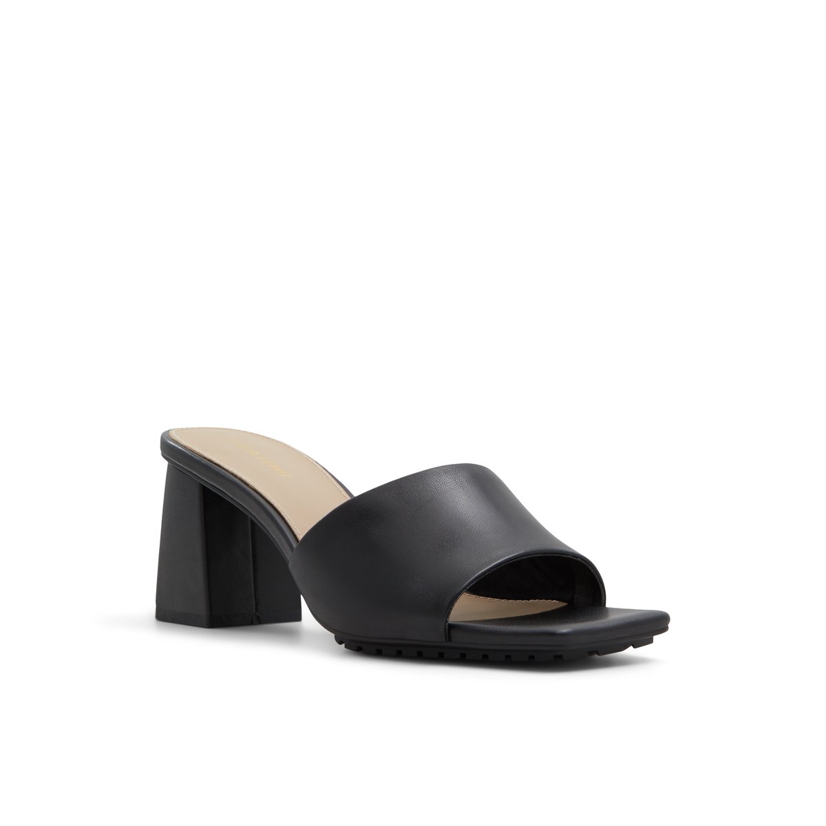 LUCA FERRI-Barg-Mules Sandales - Talon bloc - Noir