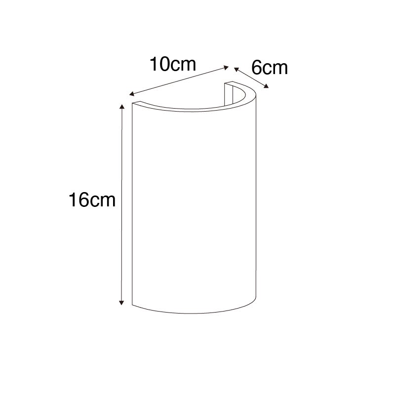 Moderne witte wandlamp - Colja Novo