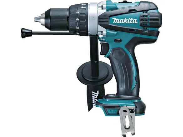 Makita DHP458Z - Hammerbor/skruemaskine - ledningfri - 2-hastigheders - nøgleløs borepatron - 91 N·m - intet batteri - 18 V