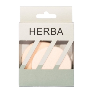HERBA Make-up Schwämmchen rund, 2 Stück