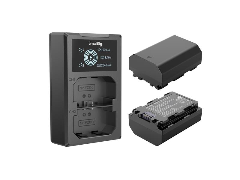 Smallrig Digitalkamera-Akku NP-FZ100 Akku und Charger Kit Akku und Charger Kit NP-FZ100 für Sony Kameras