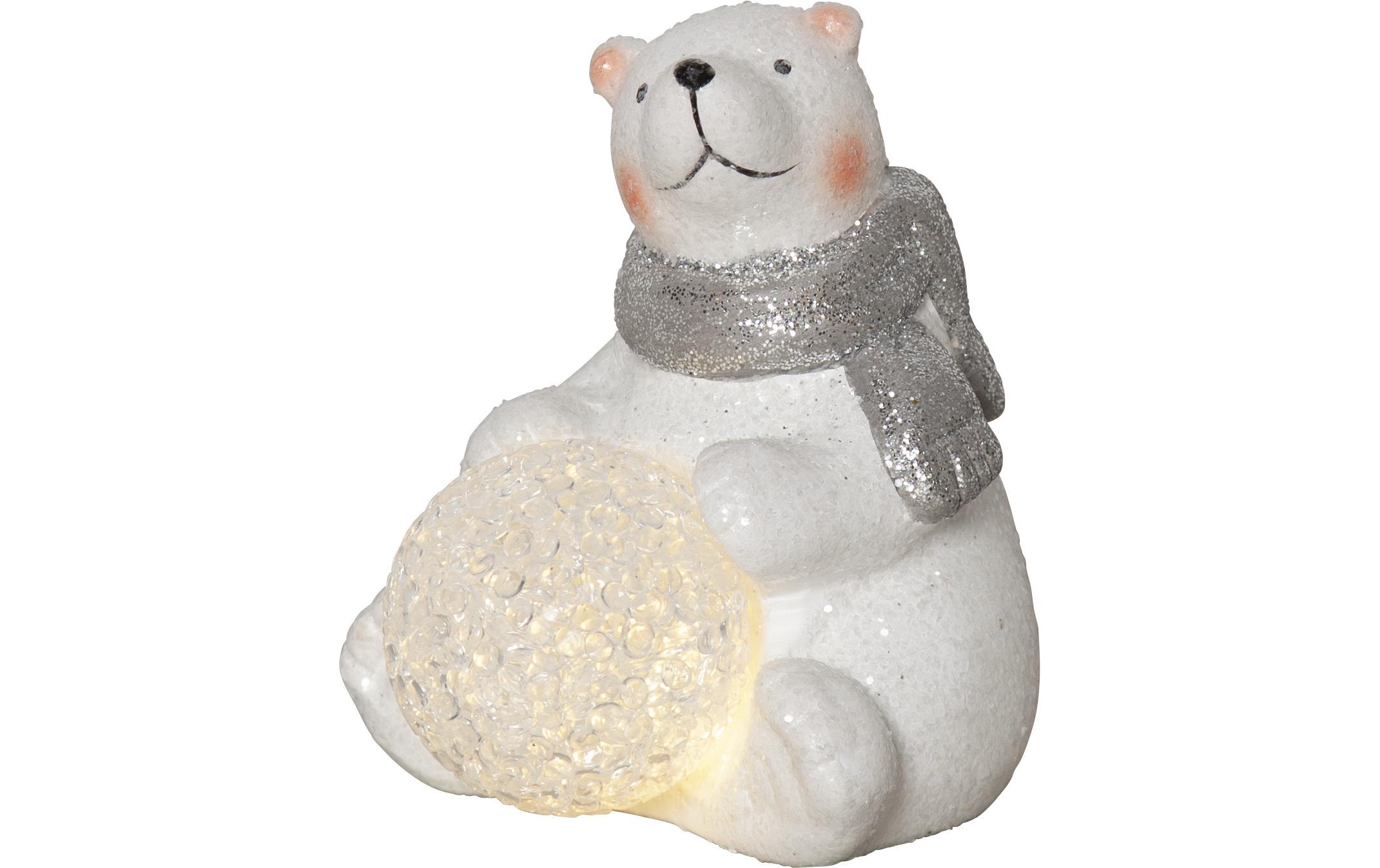 LED-Figur Polare, 11 cm, WeissDekorativer Eisbär