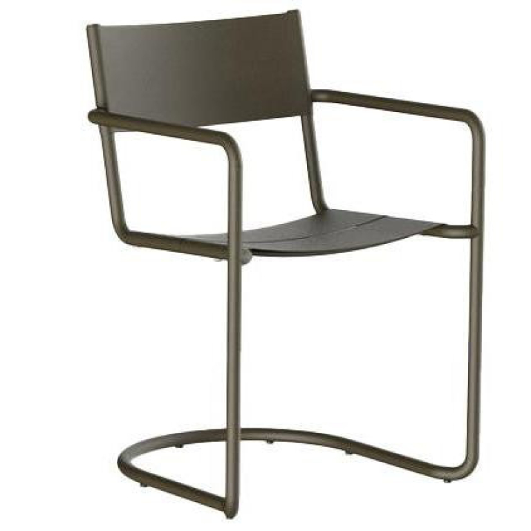 Nine Sine Dining tuinstoel met armleuning Dark Green