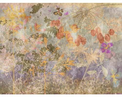 Vliesbehang 38264-1 The Wall Floral Fresco Retro 7-delige set 371 x 280 cm