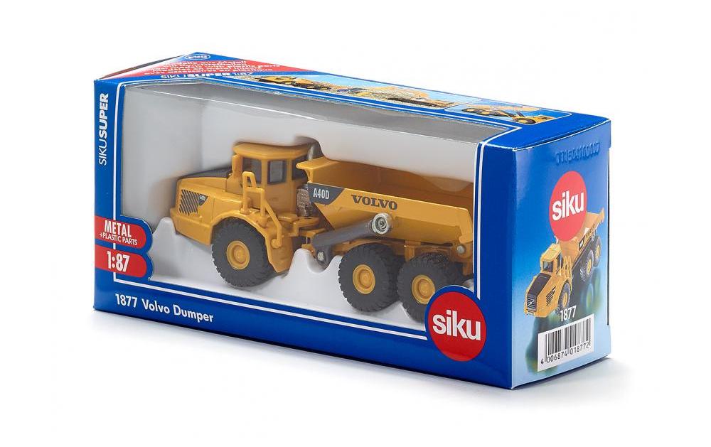 Muldenkipper Volvo A40D 1:873-Achs Dumper mit Knickgelenkt als H0 Modell