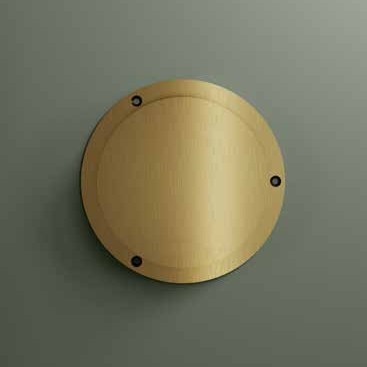 Hotbath &More rond ventilatierooster met schroeven RVS