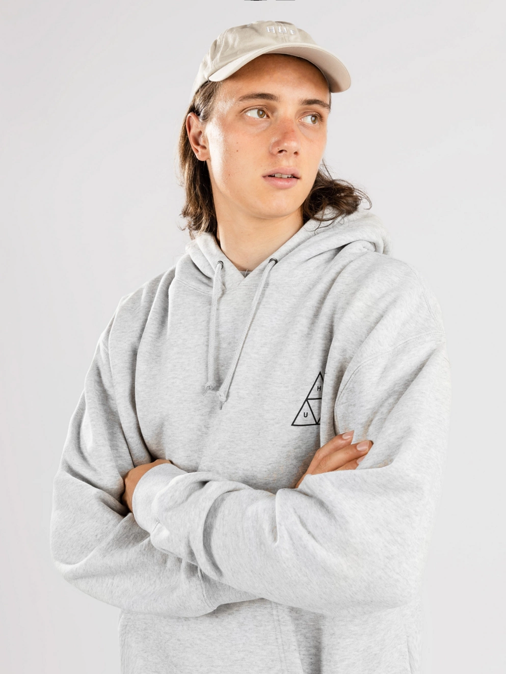HUF Set TT P/O Hoodie heather grey