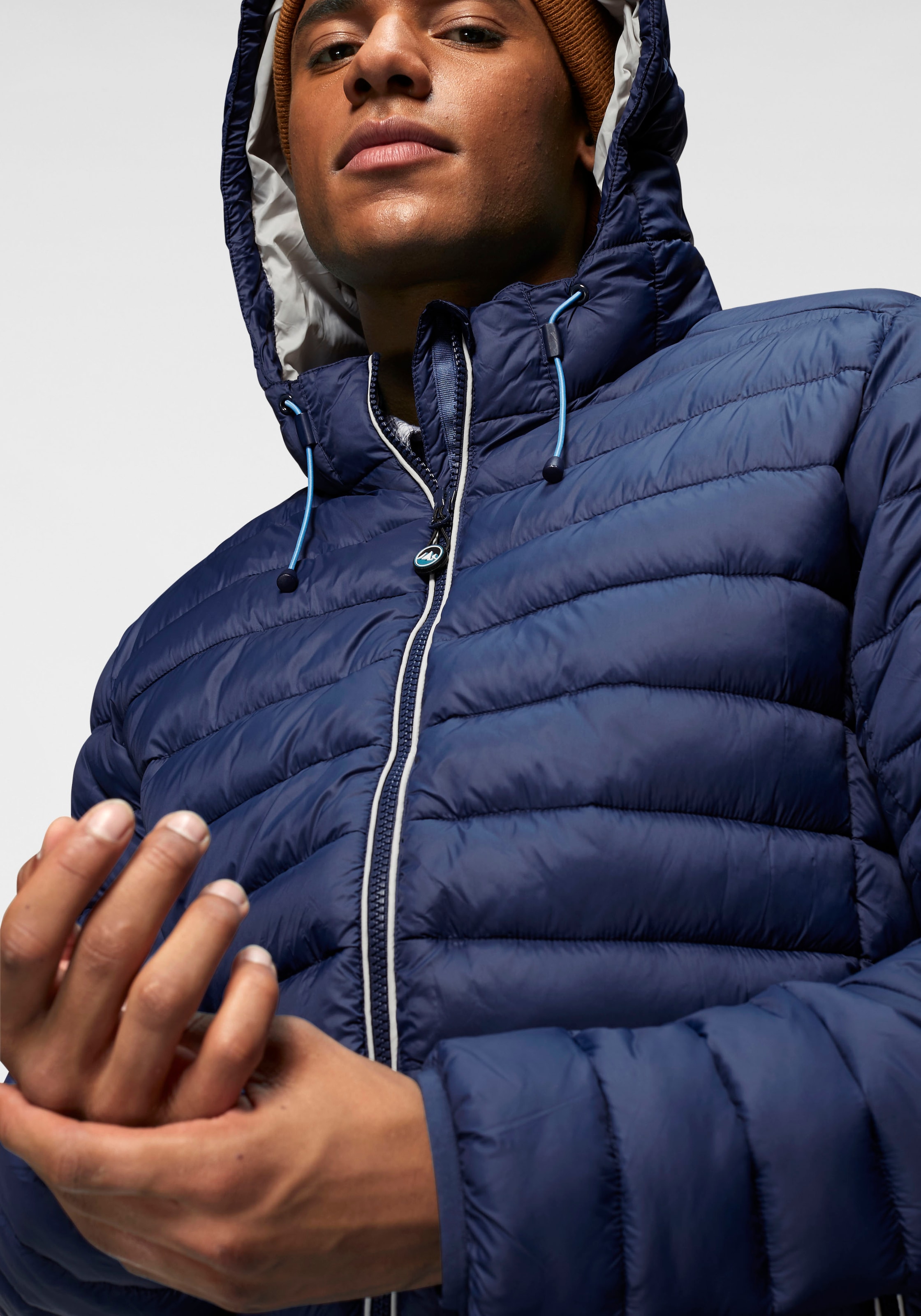 Polarino Steppjacke mit Kapuze Atmungsaktiv, winddicht, wasserabweisend