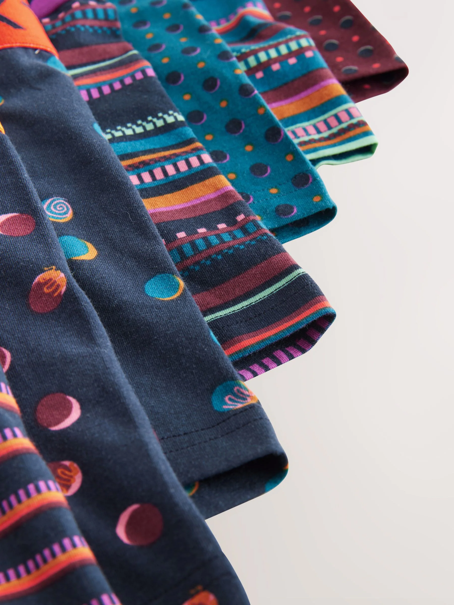 Marine/Bordeauxrode Strepen - Verpakking van 8 - 5 Hipsterboxershorts