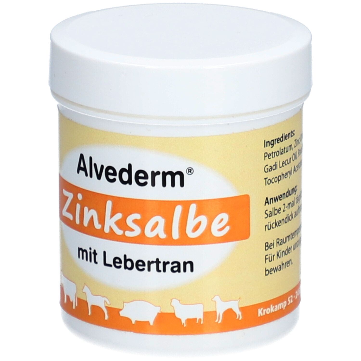 Alvetra Alvederm® Zinksalbe m. Lebertran für Tiere