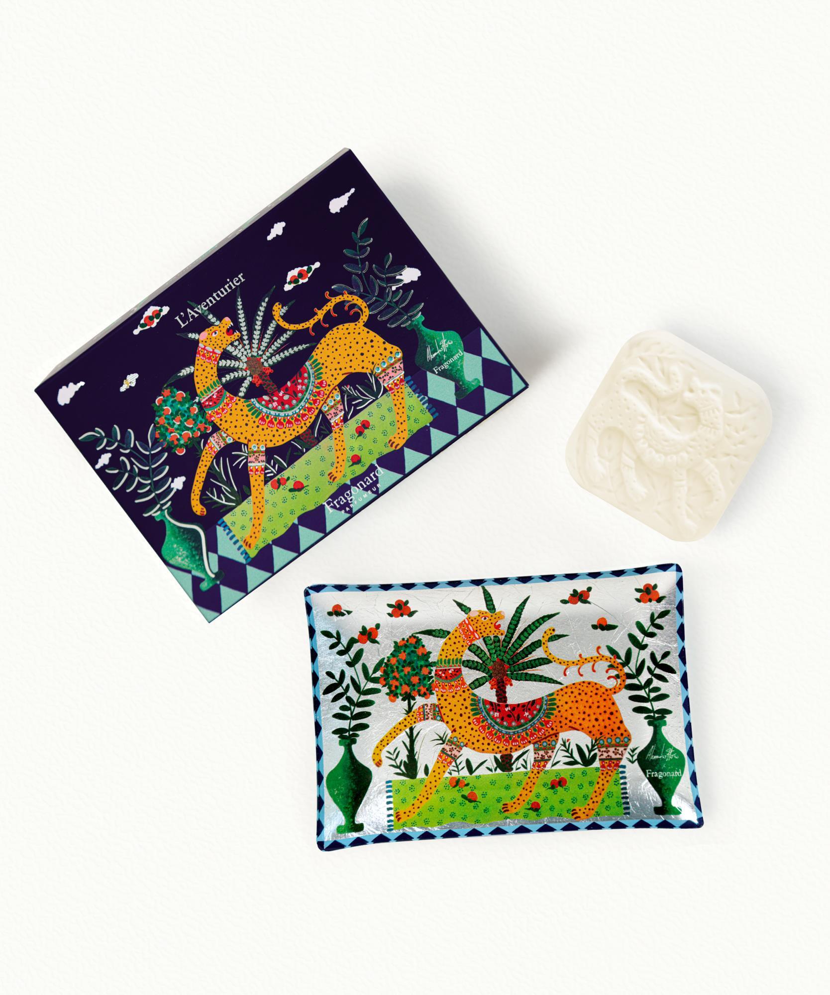 L'Aventurier  Savon & porte savon - 150g / 10 × 14,5cm