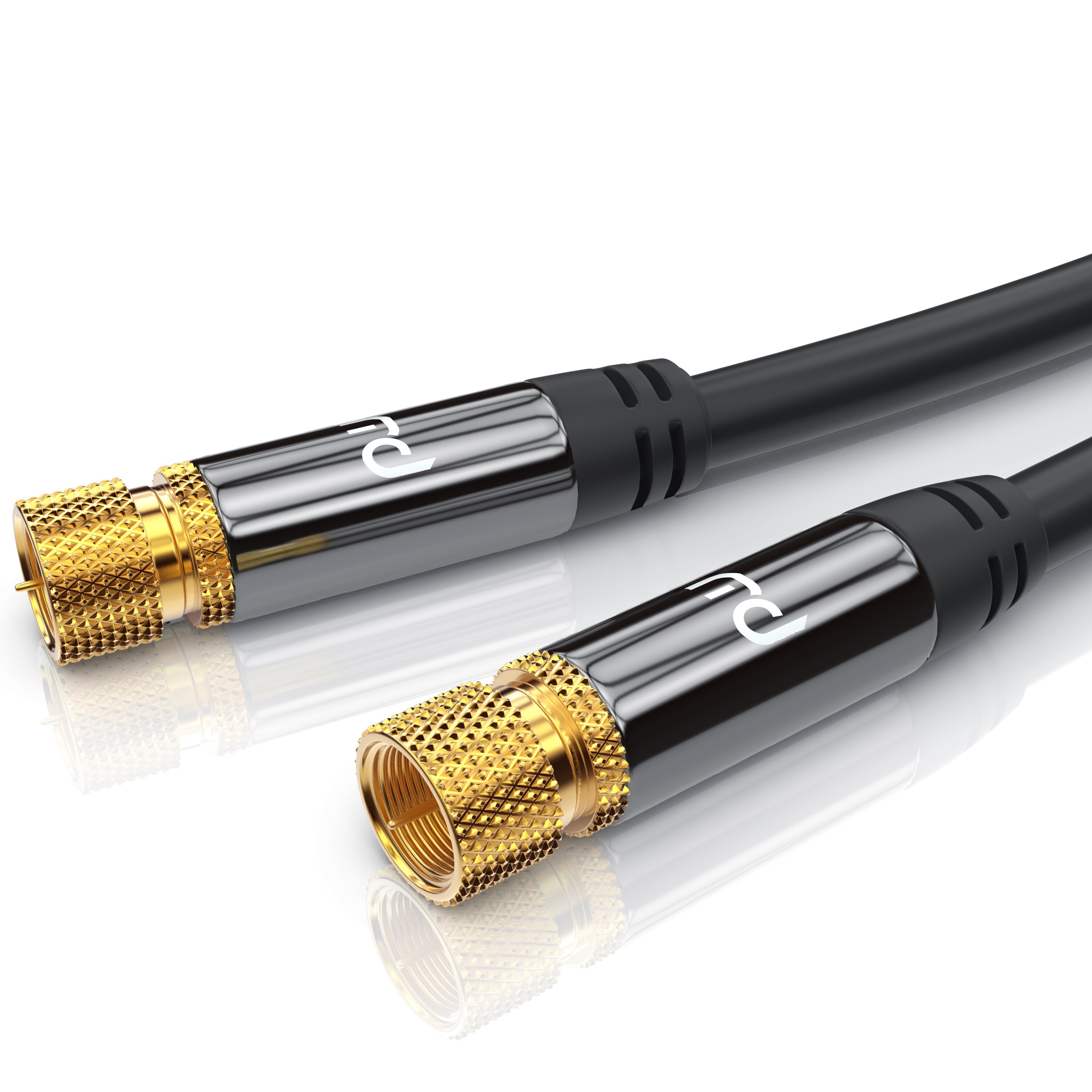 Primewire SAT-Kabel, Koax, F-Stecker, Premium HDTV SAT Koaxialkabel, 4fach Schirmung, 135dB, 75 Ohm - 12,5m